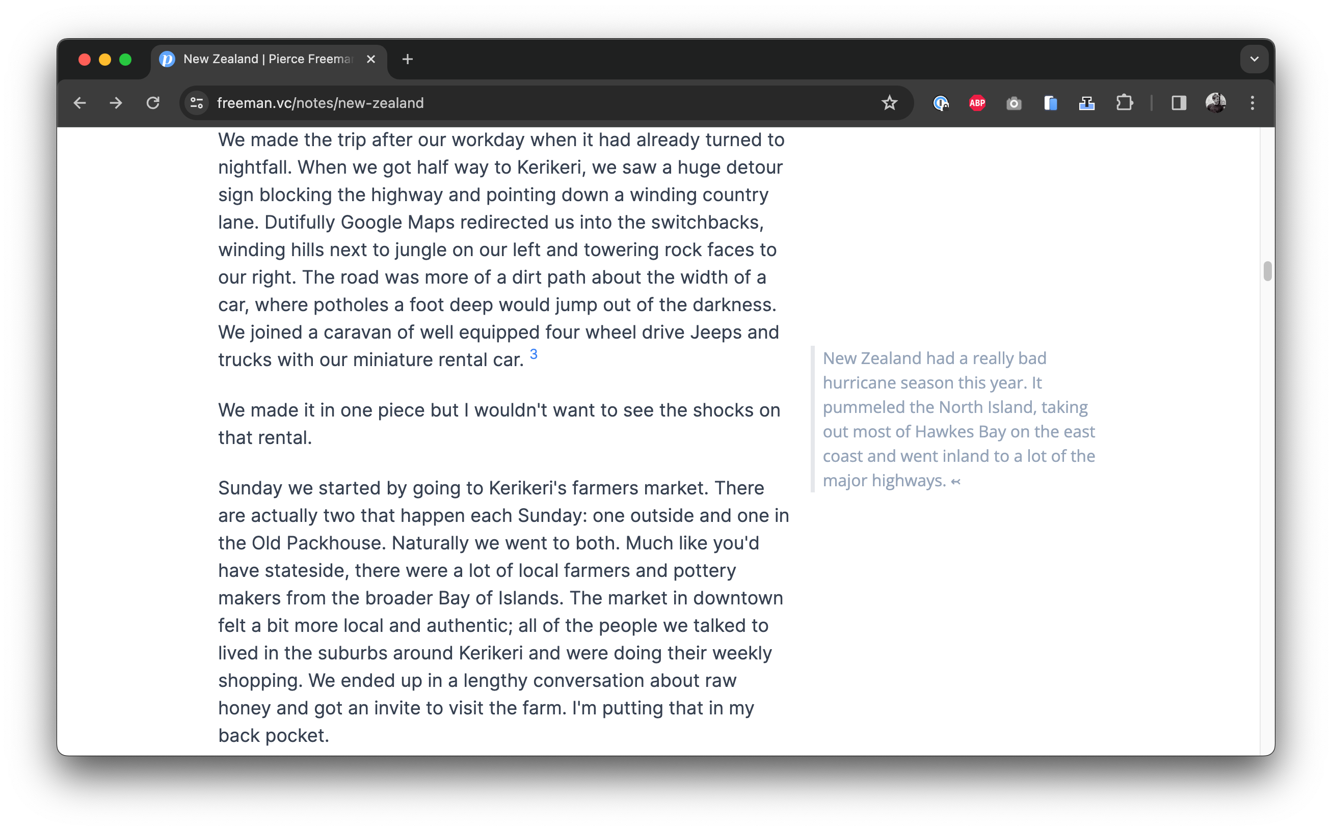 Screenshot of inline footnotes